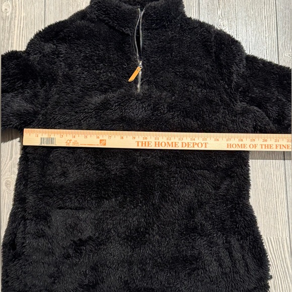 Soft Quarter Zip Fleece, Black, Size Small, - Picture 8 of 9
